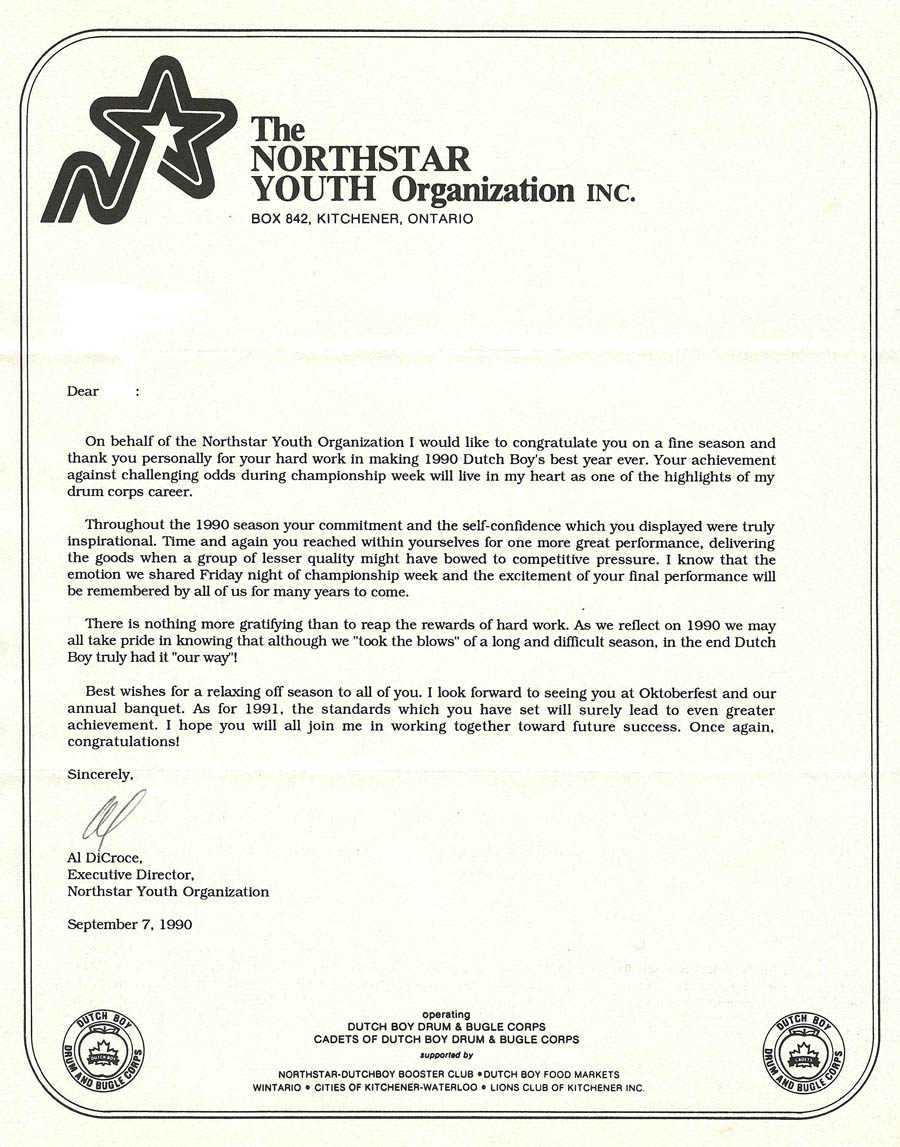 Letter from Al